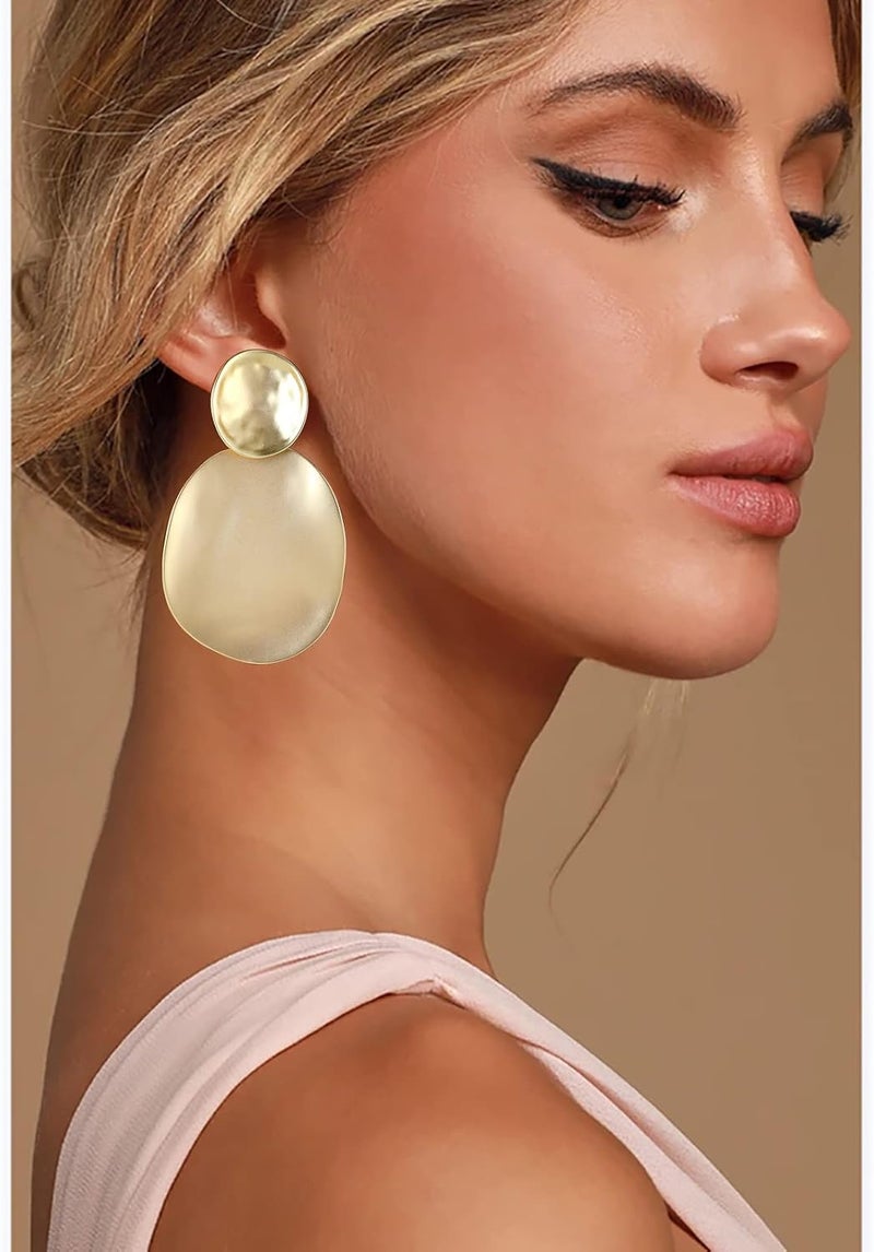 OCCFAE Store Metal Clip On Earrings for Women Non Pierced Dangle Drop Earrings Multiple Styles - Image 2